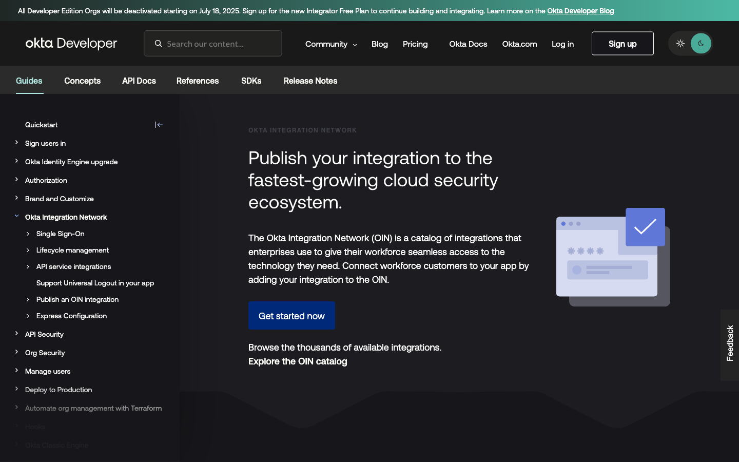 Лендинг - Okta Integration Network